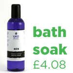 Relaxing bath soak specially for men