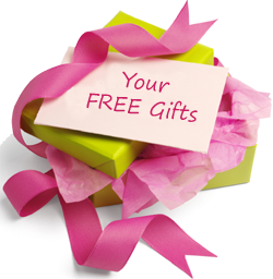 Get up to 5 free gifts with your order