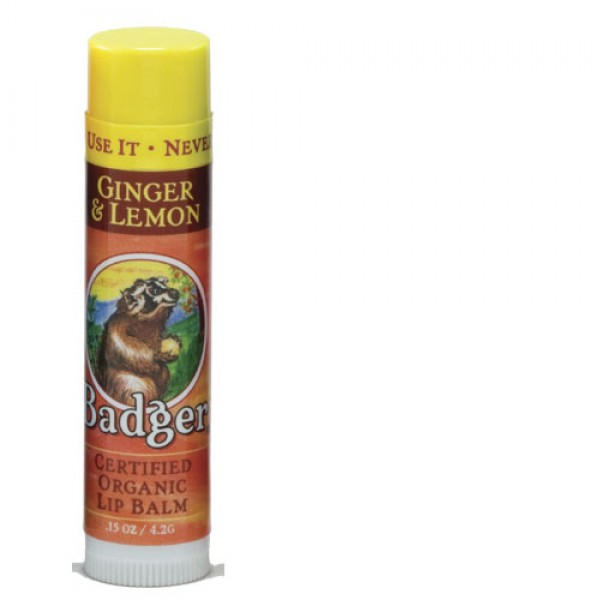 Badger Balm Ginger & Lemon Badger Lip Balm Stick