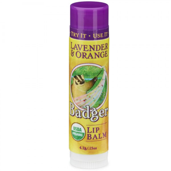 Badger Lavender & Orange Badger Lip Balm Stick