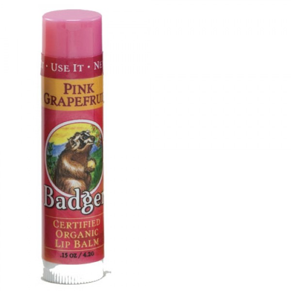 Pink Grapefruit Badger Lip Balm Stick