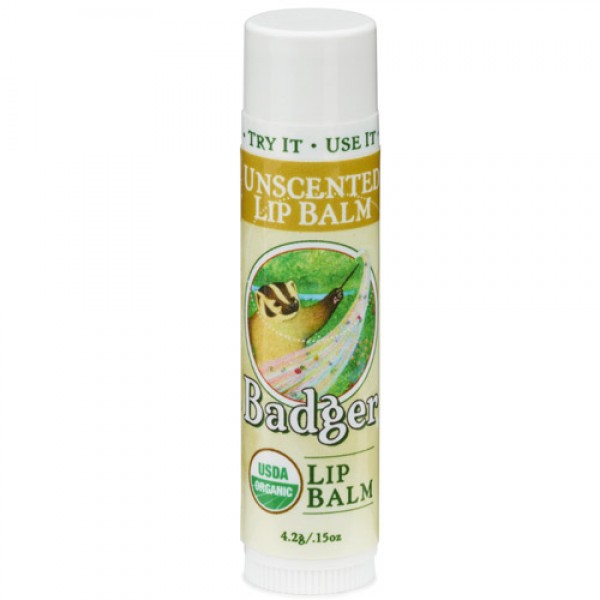 Unscented Badger Lip Balm Stick