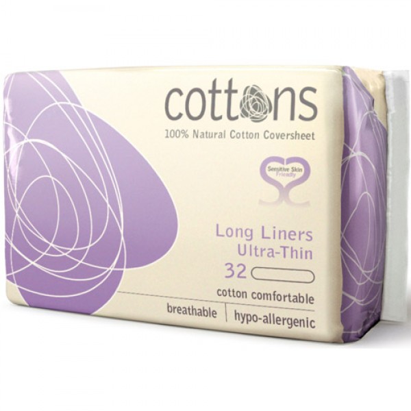 Cottons LONG Ultra Thin Panty Liners 