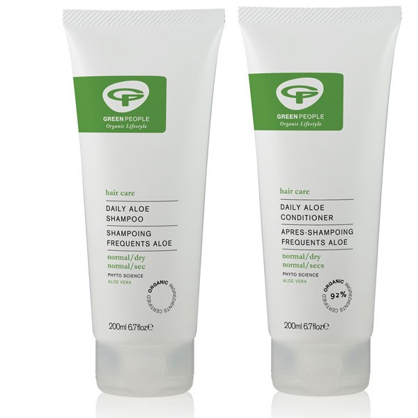 Green People Daily Aloe Shampoo + Conditioner Bundle