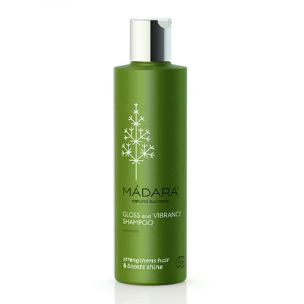 Madara Gloss & Vibrancy Organic Shampoo - strengthens hair and boosts shine