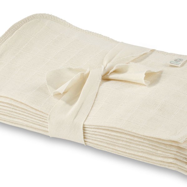Greenfibres Organic Cotton Muslin Face Cloth / Flannel Pack