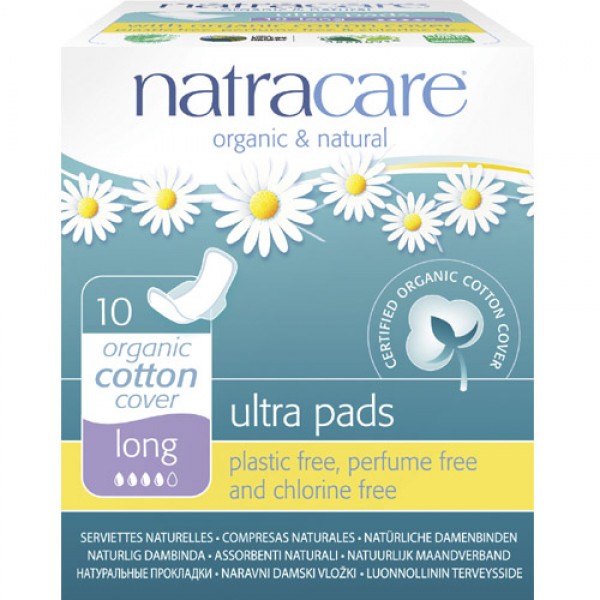 Natracare Ultra Pads Long with Wings