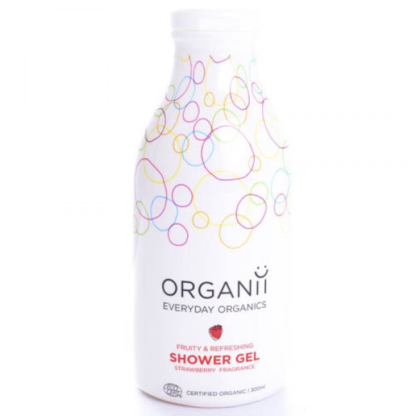 Organii SLS Free Organic Shower Gel with Strawberry Scent