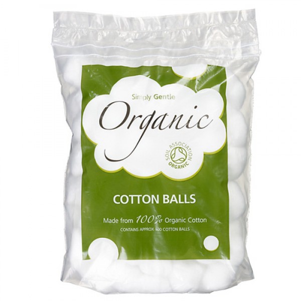 Simply Gentle Organic Cotton Wool Balls (100)