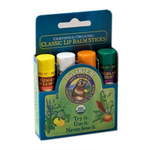 Badger Classic Lip Balm Sticks - Blue