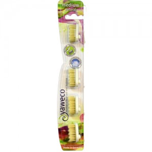 Yaweco Natural Bristle Toothbrush Heads