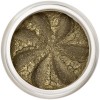 Deep khaki shimmer with golden undertones in a natural loose mineral powder formulation. 