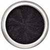 Matte black in a natural loose mineral powder formulation. 