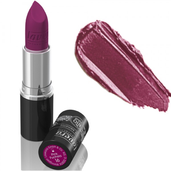 Lavera Lipstick 16 Pink Fuchsia - Rich creamy plum