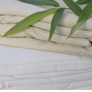 Our bamboo bedding is available in white and latte shades