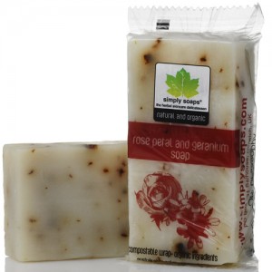 Hand Made Geranium & Rose Petal Soap