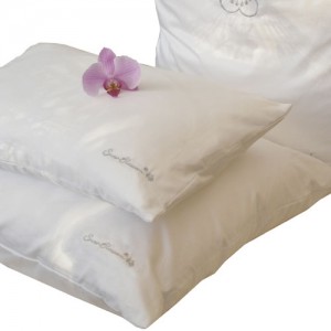 Treat yourself to the comfort and luxury of a beautiful silk pillow