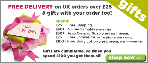 Free Gifts & Free Delivery with your order